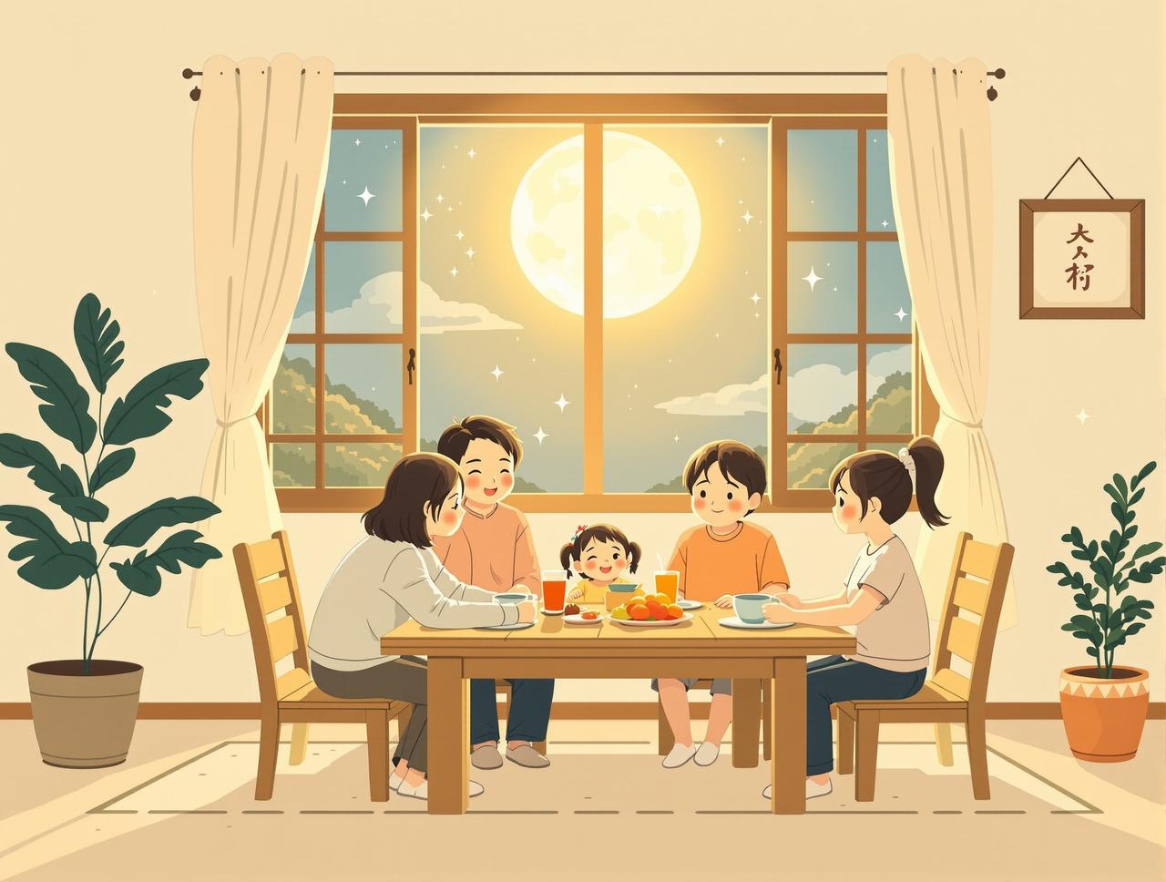 最新短剧在线看月光下的餐桌 - 每晚月光洒落餐桌，一家四口围坐分享一天的喜怒哀乐。温暖细腻的家庭日常，每个故事都像月白般纯净温柔。